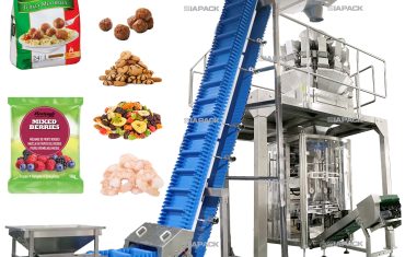 Macchina automatica per la pesatura, il riempimento e il confezionamento di alimenti congelati