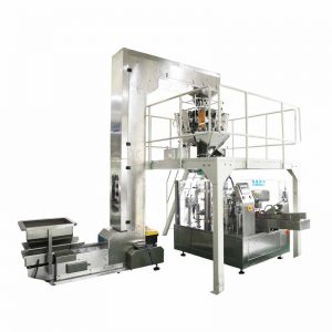 Confezionatrice rotativa per il riempimento automatico di granuli per buste prefabbricate