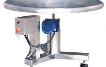 Tavolo raccogli sacchi rotanti