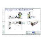 La borsa automatica a fondo piatto con busta adesiva superiore che forma la linea di confezionamento per l'imballaggio sigillante di riempimento è ordinata dal nostro cliente
