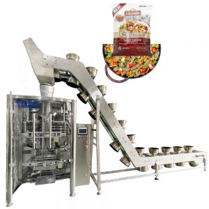 Confezionatrice automatica per il riempimento di sacchetti per alimenti precotti