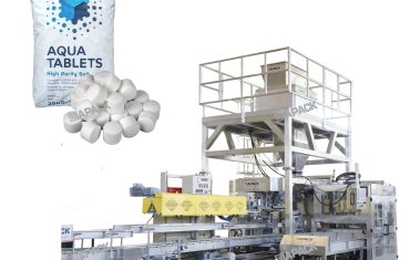 Macchina per riempimento e pesatura di compresse di sale da 25-50 kg